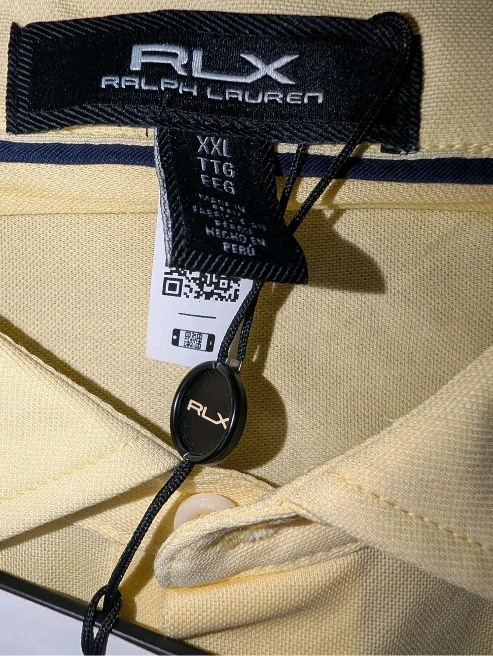 Ralph Lauren RLX Golf Polo Yellow 2XL NWT